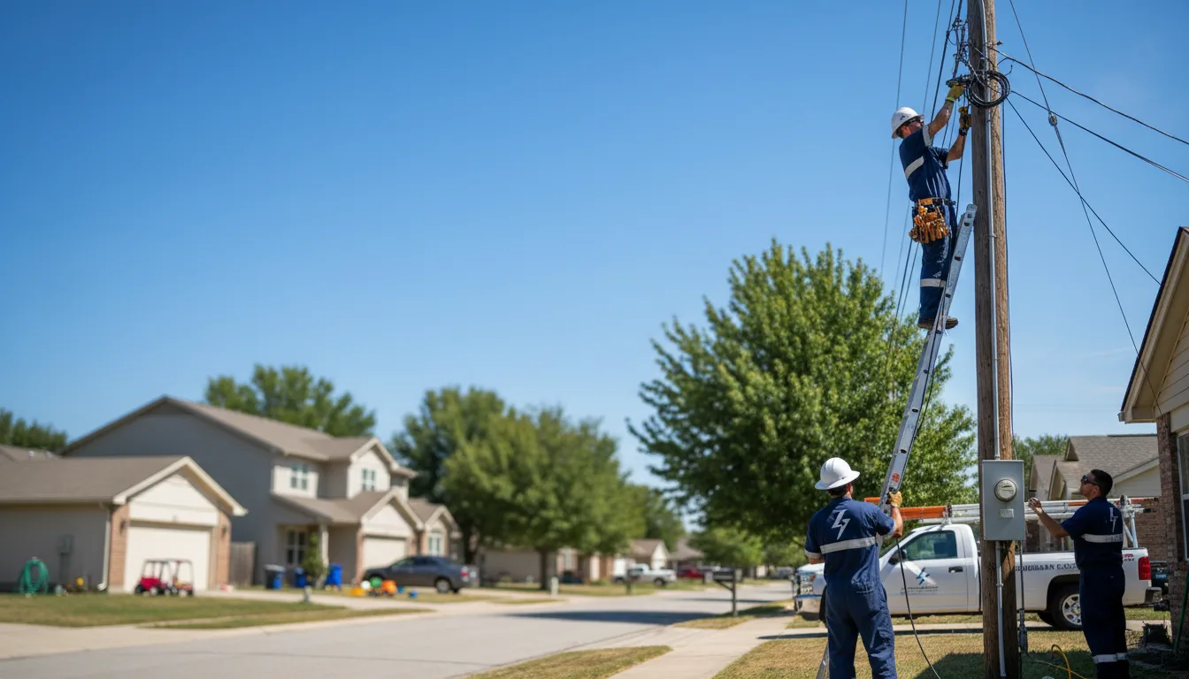 Residential electrician providing installation services in Groveland, IL